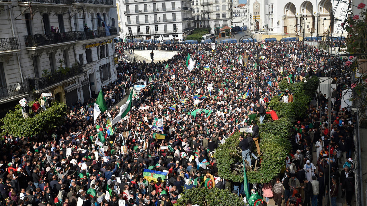 تظاهرة 21 شباط/فبراير 2020 في وسط العاصمة الجزائرية