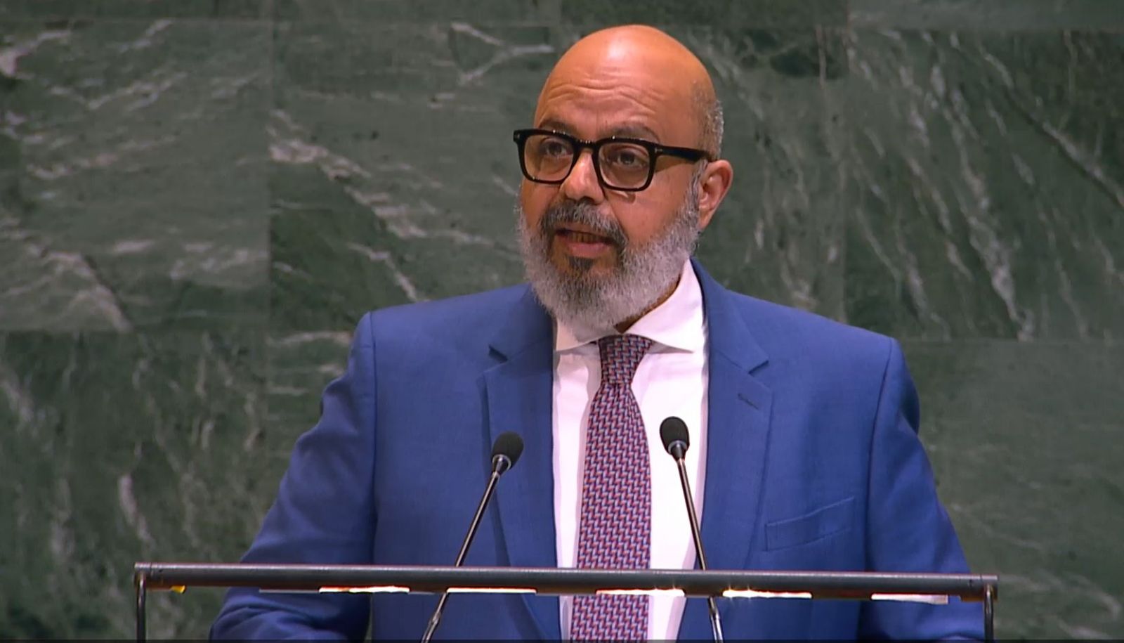 سفير #الكويت لدى الأمم المتحدة، ألقى كلمة نيابة عن دول الخليج والأردن.