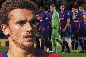 لاعبو برشلونة يرفضون انتقال غريزمان إلى صفوف الفريق