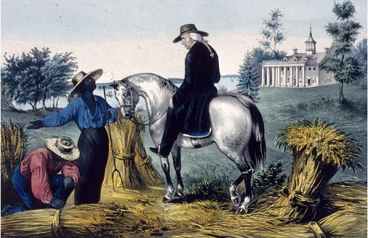باسم الحرية: جورج واشنطن إلى جانب عبيد في ماونت فيرنون التي كان يملكها