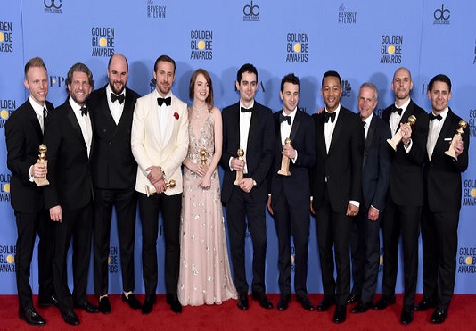 7 من بين المشاركين في فيلم (لا لا لاند) فازوا بجوائز الكرة الذهبية (غولدن غلوب)