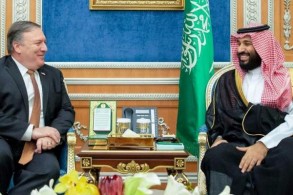 ولي العهد السعودي يستقبل وزير الخارجية الأميركي