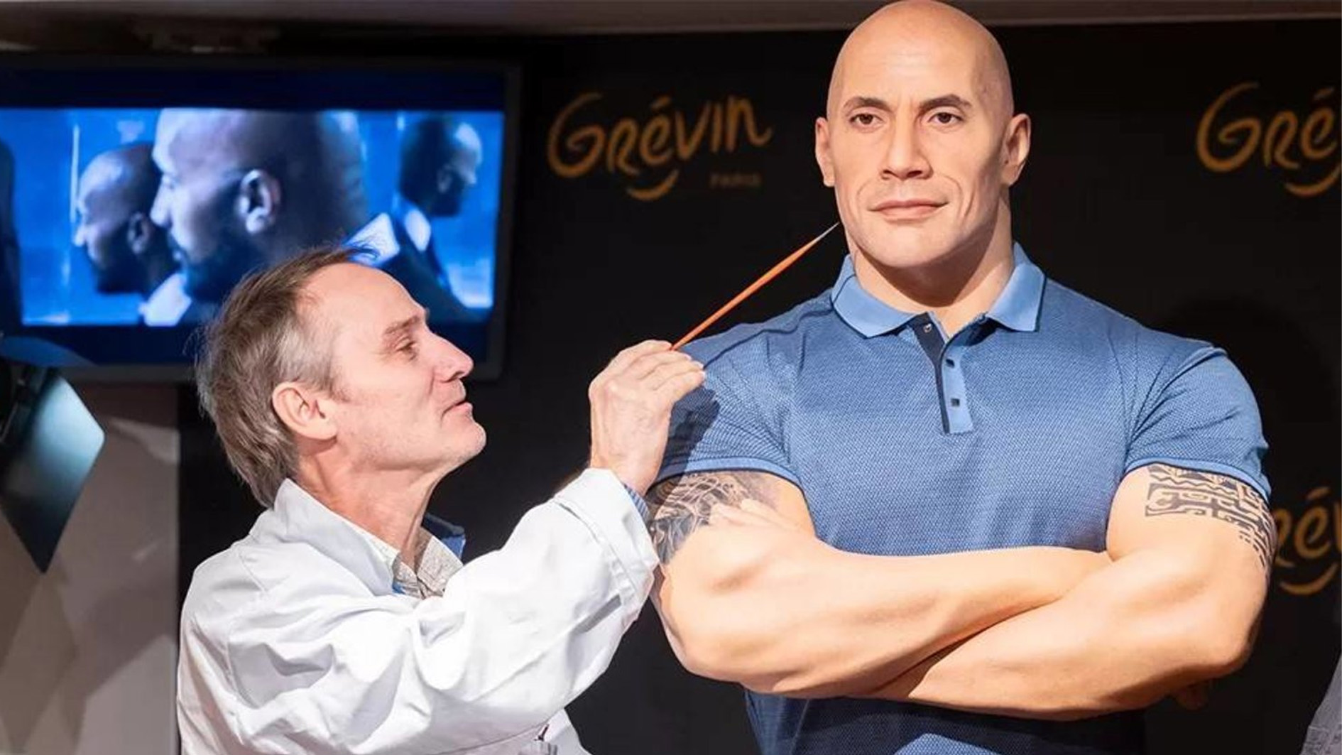 Paris Grevin Museum Reinstalls Dwayne Johnson’s Wax Statue with Realistic Updates