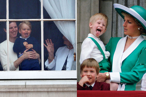 الأميران هاري وجورج في مشهدٍ طفولي متشابه