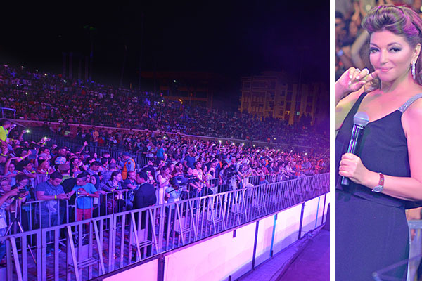 سميرة سعيد أمام الحشود في المغرب
