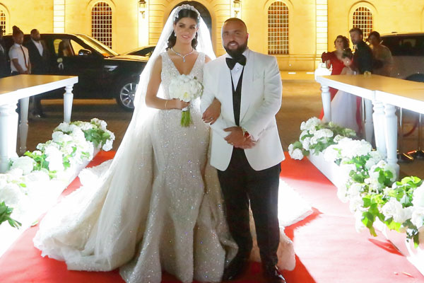 العروسان في الصرح البطريركي في بكركي