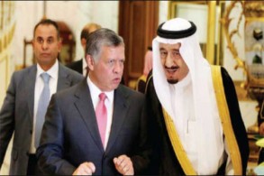 عاهل الأردن يحادث الملك سلمان في الرياض