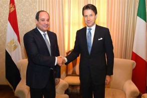 السيسي يلتقي رئيس الوزراء الإيطالي لبحث الأوضاع في ليبيا
