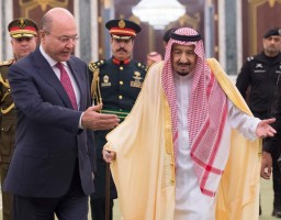 الملك سلمان يتباحث مع الرئيس العراقي حول مستجدات المنطقة