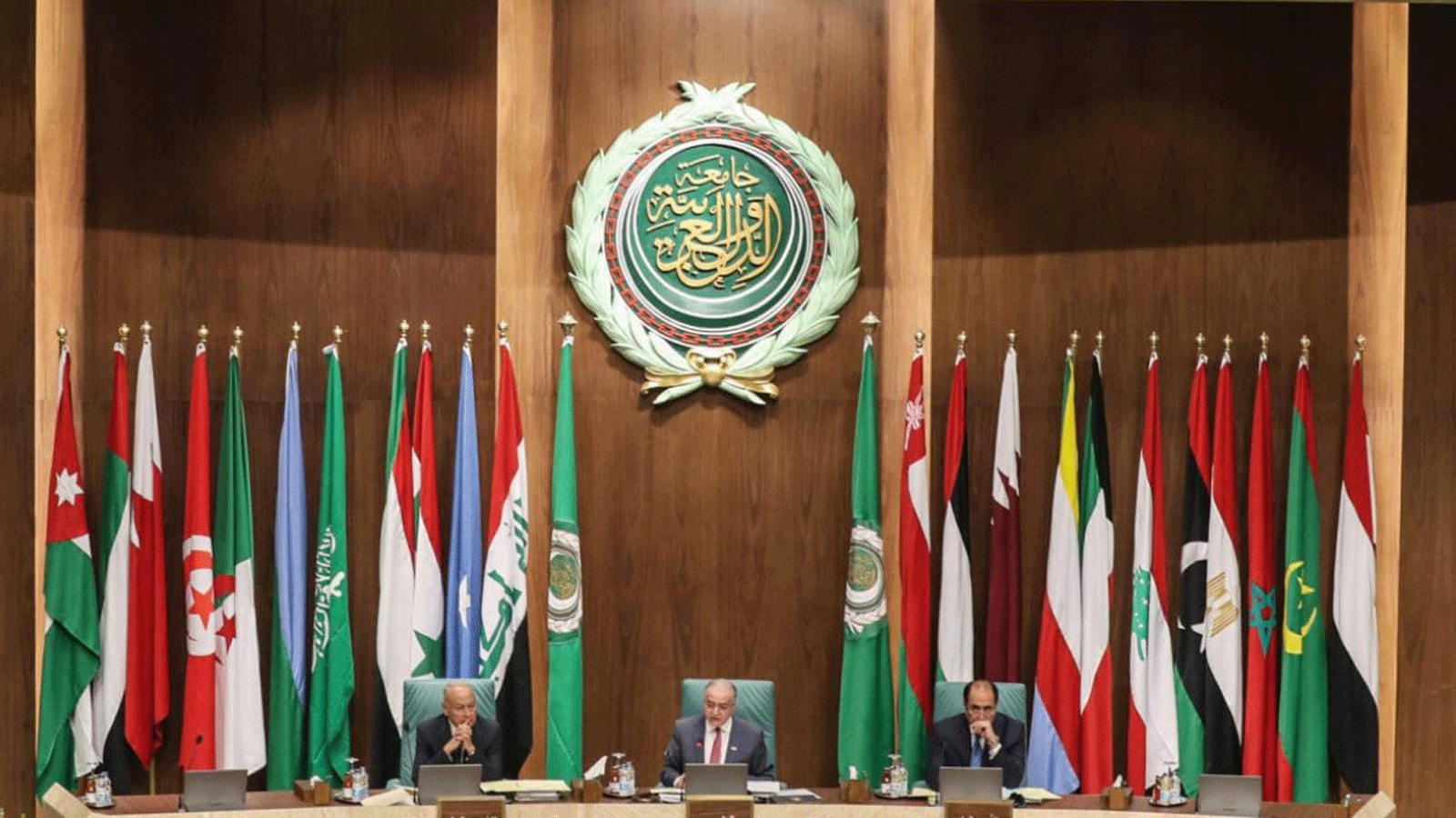 الاجتماع السنوي رقم 153 لوزراء الخارجية العرب في مقر جامعة الدول العربية بالعاصمة المصرية القاهرة في 4 آذار/مارس 2020