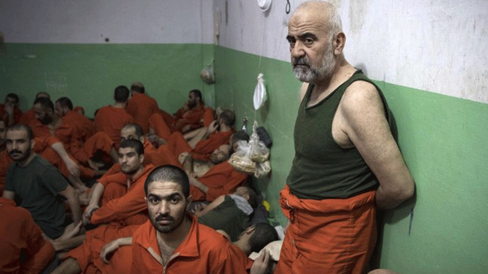 معتقلون يشتبه بانتمائهم لداعش، سجن غويران، الحسكة، 26 تشرين الأول/نوفمبر 2019