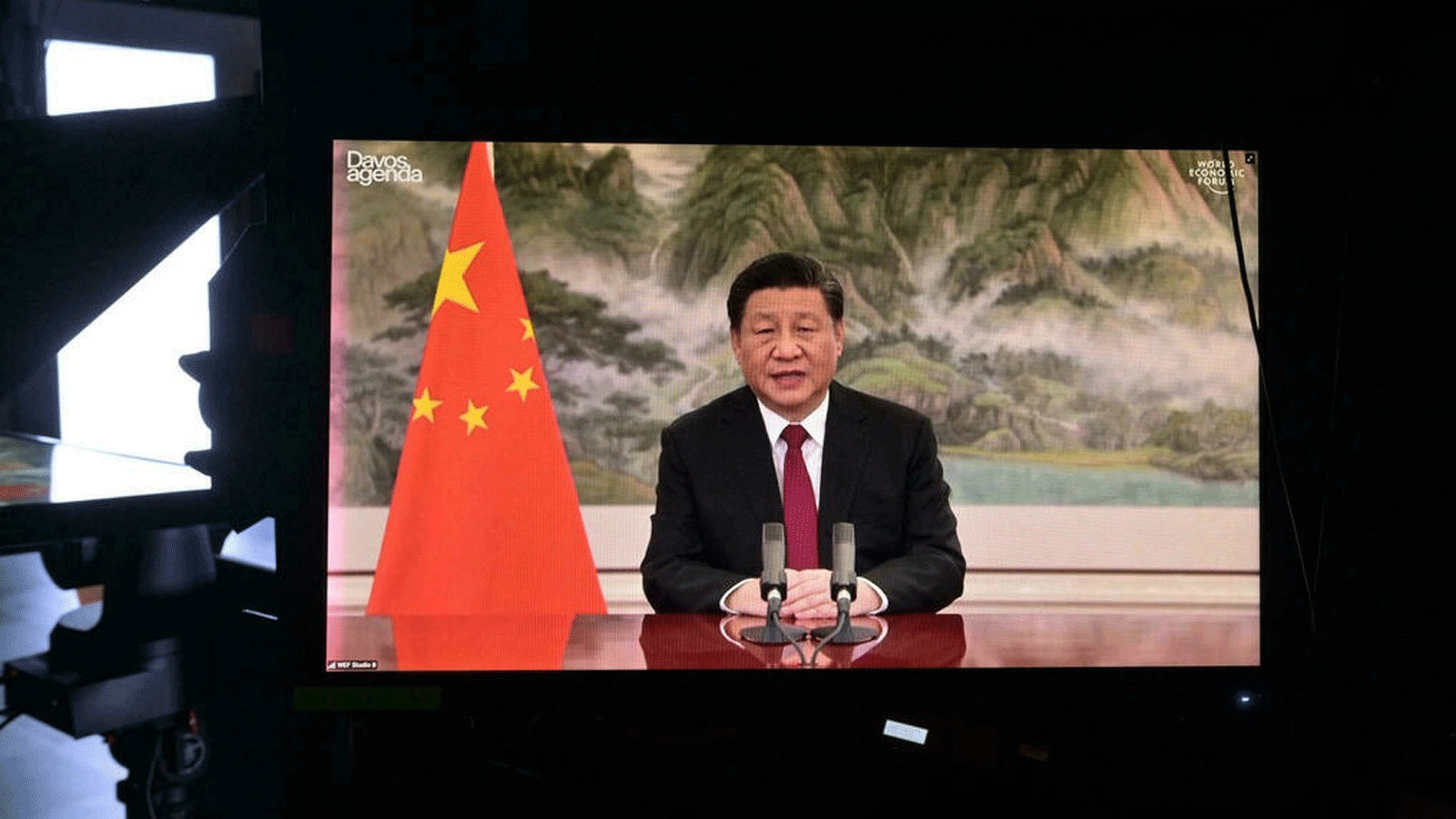 الرئيس الصيني شي جينبينغ عبر الفيديو