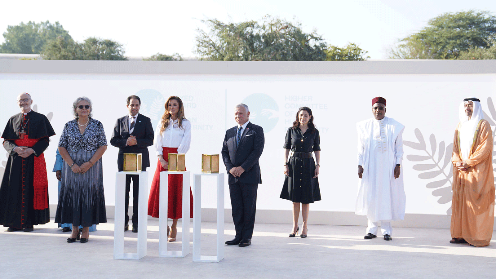 جانب من احتفال تسليم عاهل الاردن والملكة رانيا الجائزة 