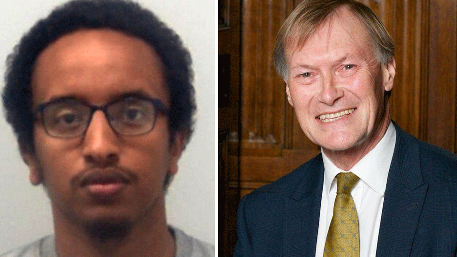 علي حربي(اليسار) قاتل النائب البريطاني ديفيد أميس على يمين الناظر إلى الصورة