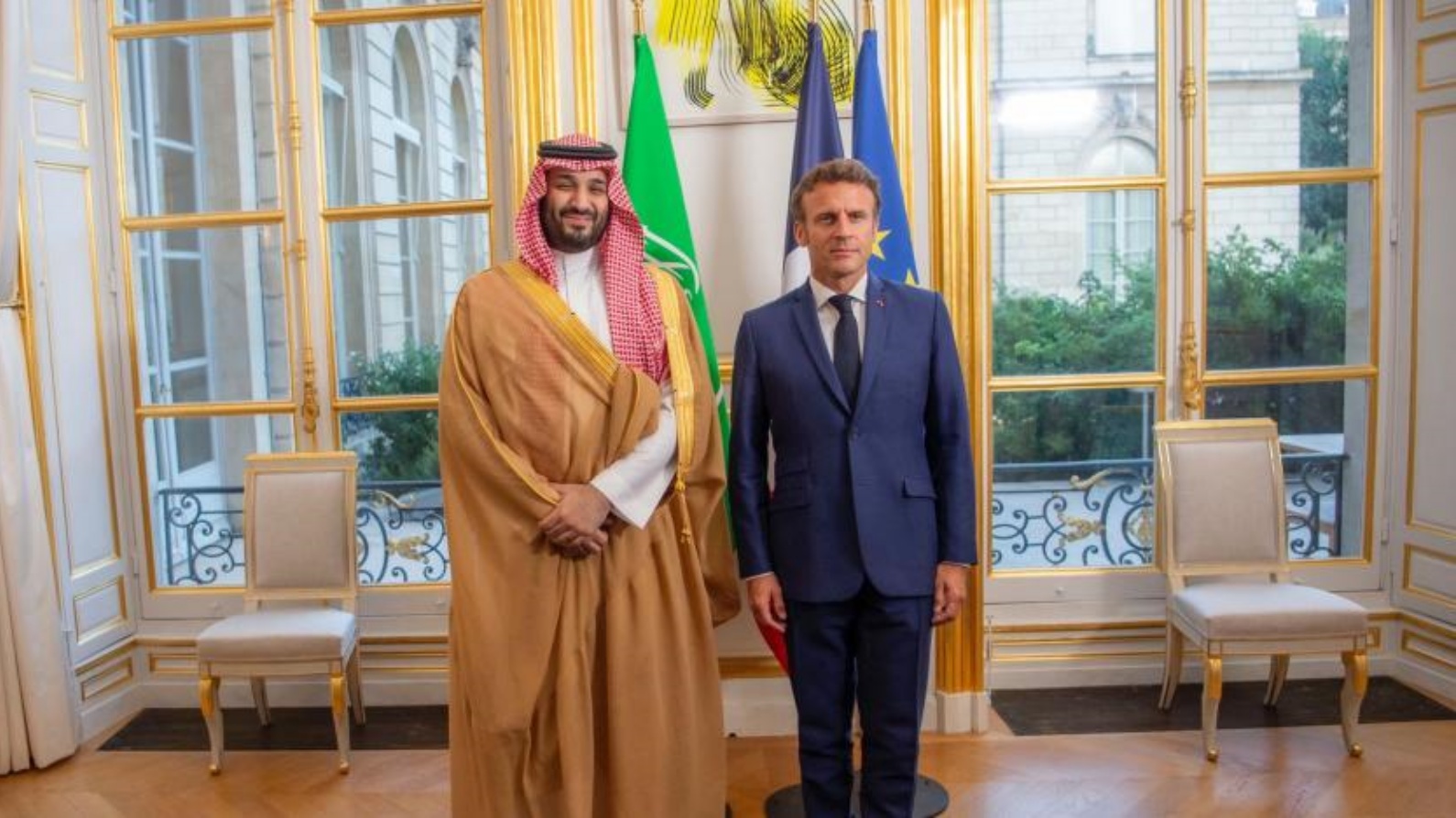 السعودية نيوز |  بن سلمان لماكرون: المباحثات أكدت الرغبة في تعزيز شراكة البلدين 