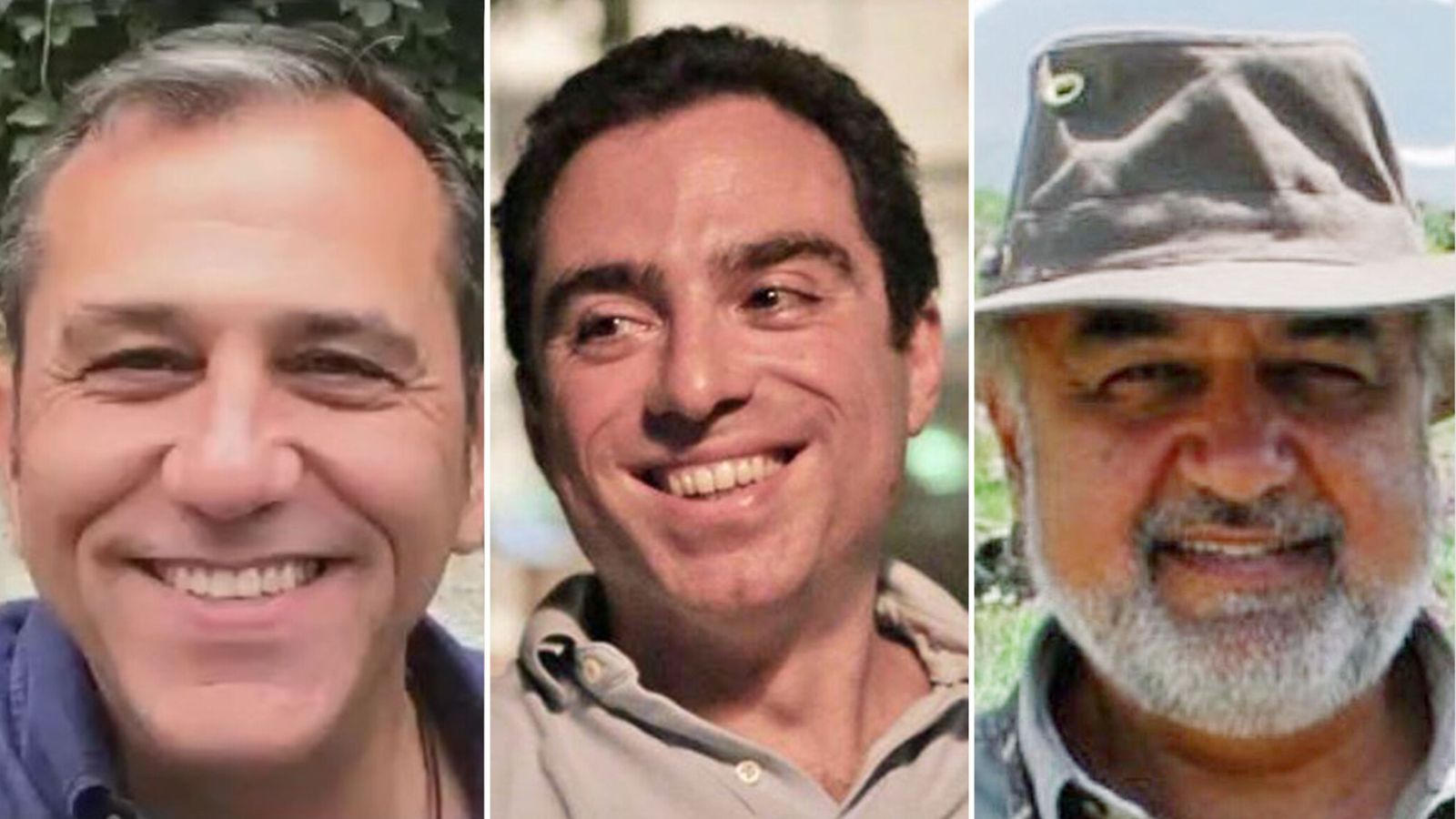 ثلاثة من المعتقلين الين بدأت إيران إطلاق سراحهم 