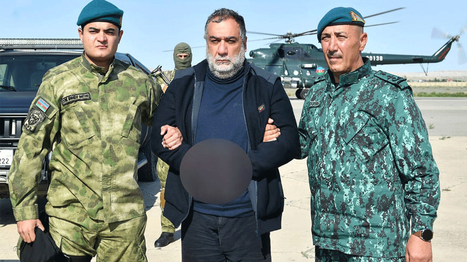 روبن فاردانيان، الزعيم الانفصالي الذي اعتقلته السلطات الأذربيجانية.