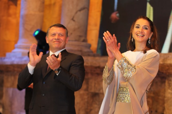 العاهل الأردني الملك عبدالله الثاني والملكة رانيا