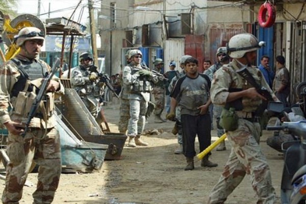 قوات عراقية في إحدى بلدات الأنبار