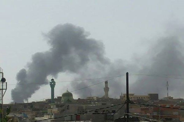 دخان المعارك في سماء الموصل