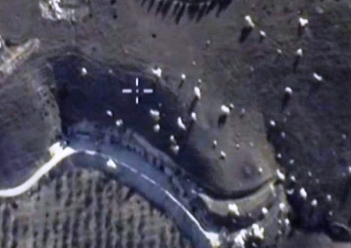 صورة لوزارة الدفاع الروسية عن أهداف ضربتها الطائرات الروسية في سوريا