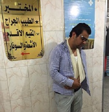 الصحافي العراقي سعدي السبع احد ضحايا اعتداءات رجال الامن على الاعلاميين