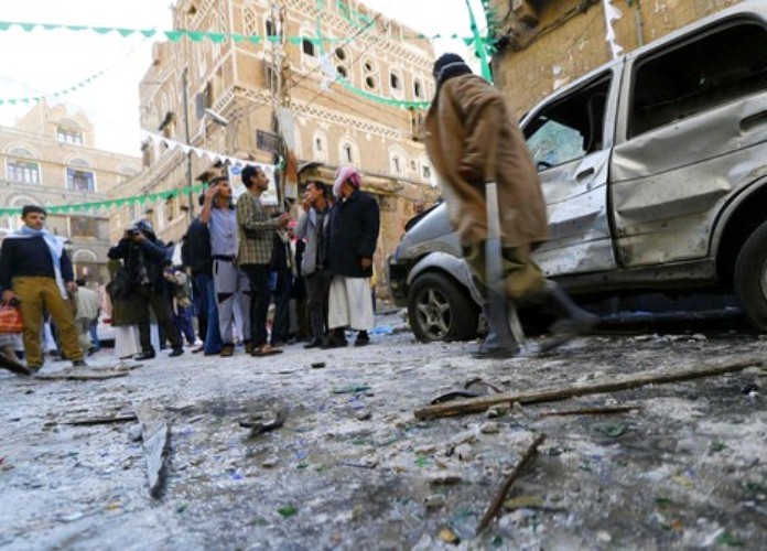 موقع تفجير انتحاري سابق في صنعاء تبناه تنظيم القاعدة