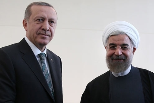 الرئيسان الإيراني حسن روحاني والتركي رجب طيب أردوغان