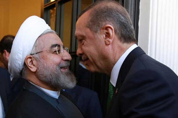 صورة من لقاء سابق بين اردوغان وروحاني 