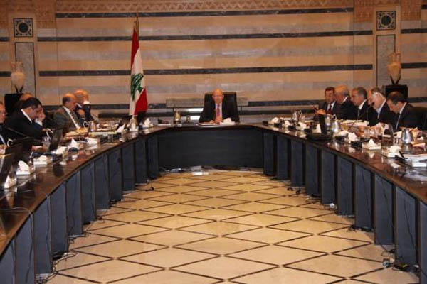 الحكومة اللبنانية في احد اجتماعاتها