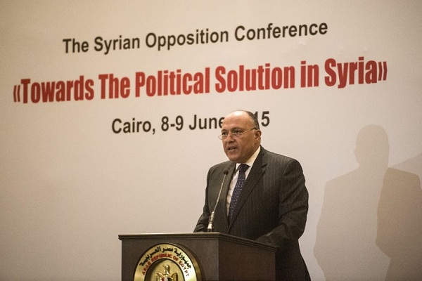 من اجتماع المعارضة السورية في القاهرة