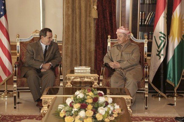 بارزاني مجتمعا مع السفير الأميركي في بغداد