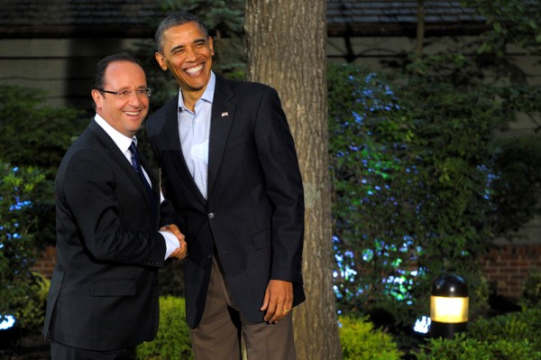 الرئيس الأميركي باراك أوباما ونظيره الفرنسي فرنسوا هولاند