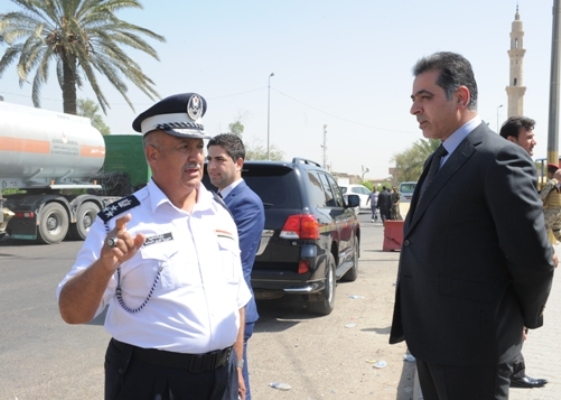 وزير الداخلية العراقي يتفقد الاوضاع الامنية في مناطق بغداد