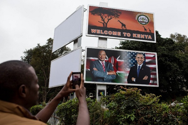 ملصق لأوباما في كينيا