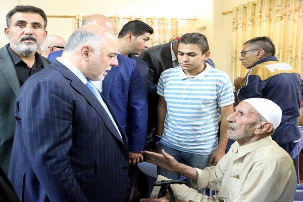 العبادي في دار للمسنين في بغداد