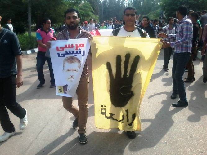 تظاهرات لأنصار مرسي في الدقهلية - أرشيفية