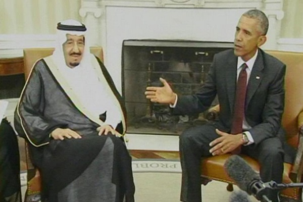 اوباما مرحبا بالعاهل السعودي 