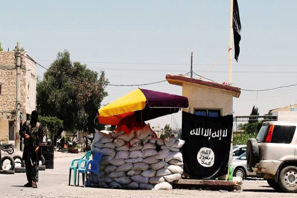 إحدى النقاط الأمنية التابعة لداعش في مارع