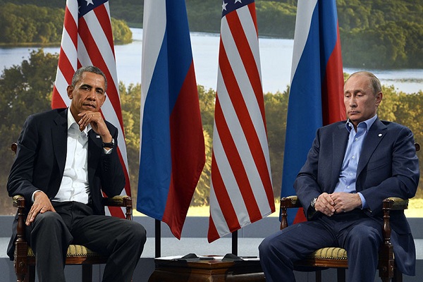 اوباما وبوتين في لقاء سابق ضمن قمة مجموعة الثماني