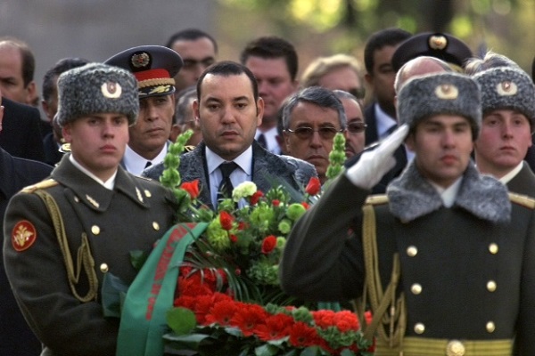 الملك محمد السادس لدى زيارته لروسيا عام 2002