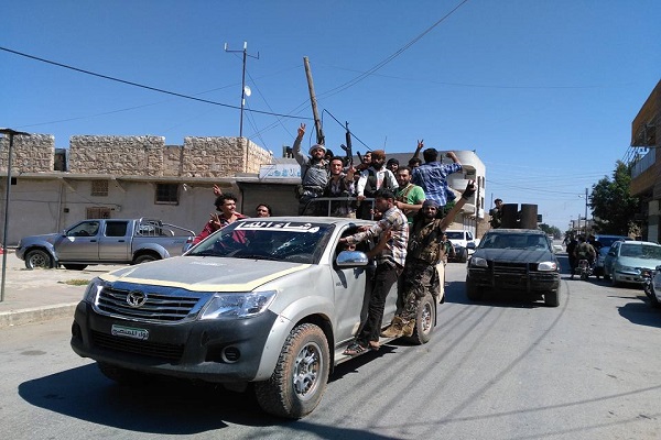 الجيش الحر في مدينة مارع بعد طرد داعش