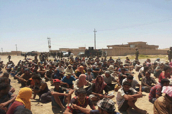 مواطنون في مناطق الفلوجة يحتجزهم الحشد الشعبي