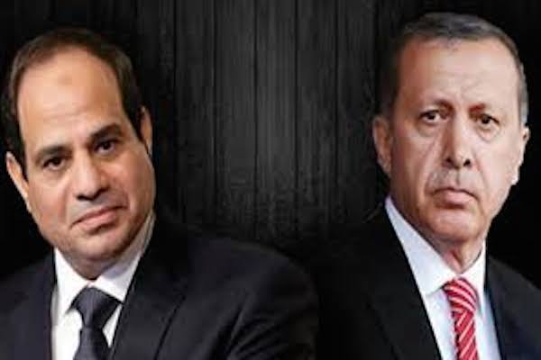 الرئيس المصري عبد الفتاح السيسي والرئيس التركي رجب طيب اردوغان
