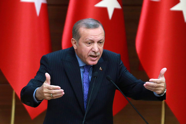 إردوغان دعا إلى الهدوء والصمود في وجه الإرهاب