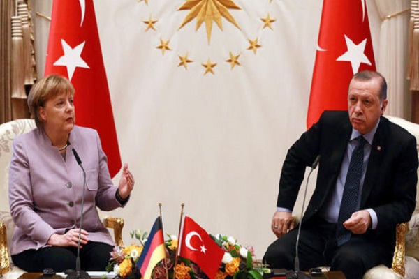اردوغان وميركل ومؤتمر صحفي متوتر