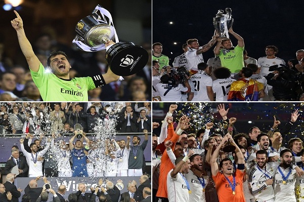ألقاب ريال مدريد الأربعة في عام 2014.. في صور