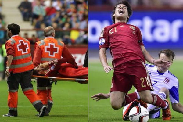 ديفيد سليفا وموراتا أصيبا في مباراة إسبانيا ولوكسمبورغ