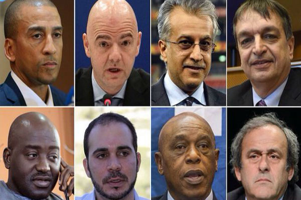 قائمة المرشحين لخلافة بلاتر في رئاسة الفيفا