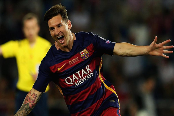 المهاجم الأرجنتيني ليونيل ميسي لاعب برشلونة الإسباني 